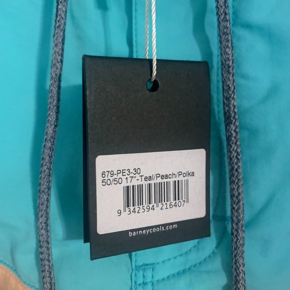 Barney Cools Tea/Peach/Polka Swim Trunks - Picture 4 of 7